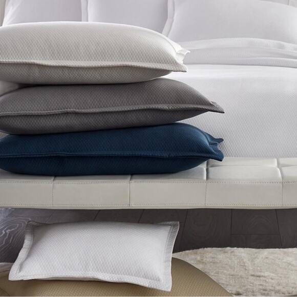 Sferra Perrin Continental Sham Silver New - Picture 1 of 4